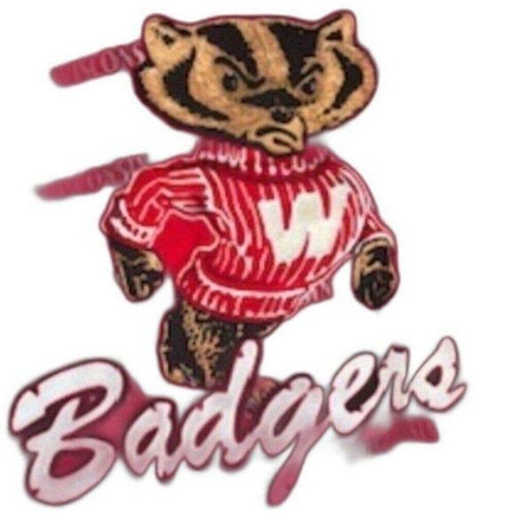 Tee Shirt . Size: Large {42-44} . Wisconsin Badgers - Picture 2 of 6